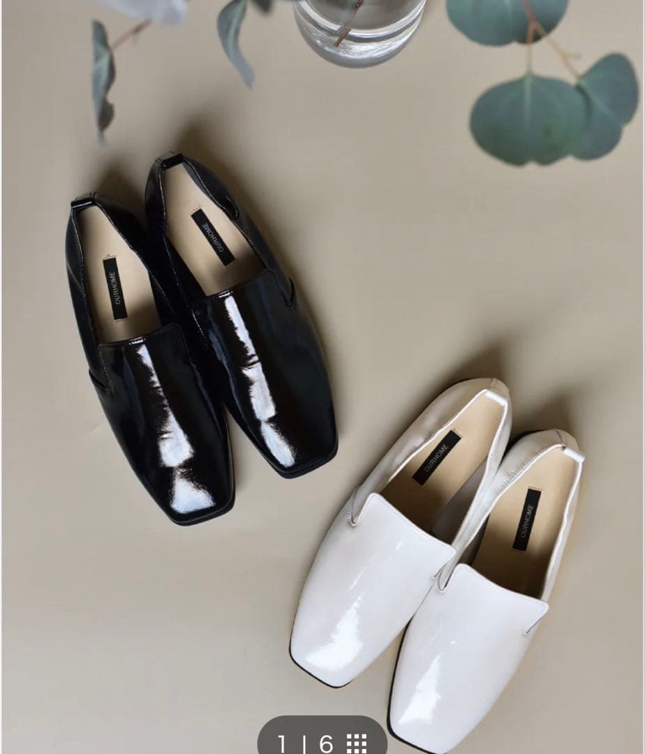 ourさっと履けて脱げにくい、エナメルスリッポン