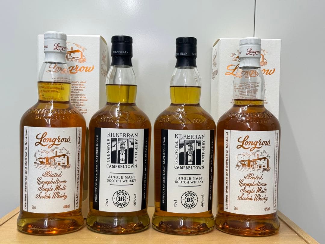 キルケラン　16年　ロングロウ　4本セット　旧ボトル　希少品