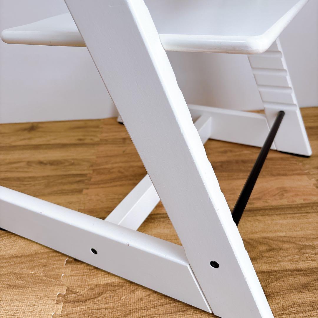 美品 ストッケ　ベビーセット トリップトラップ　ホワイト シリアルナンバー7