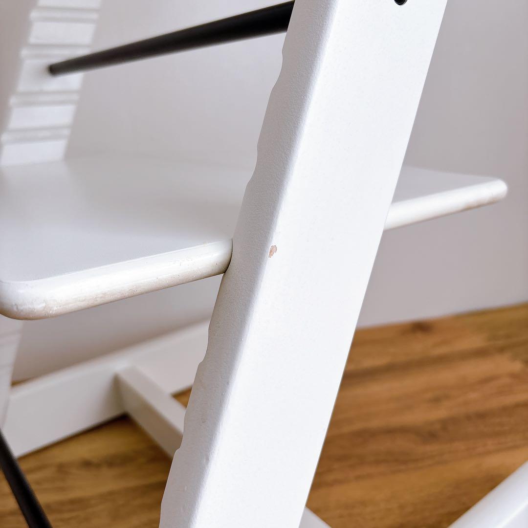 美品 ストッケ　ベビーセット トリップトラップ　ホワイト シリアルナンバー7