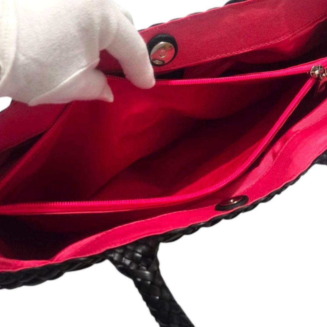 【新品】yoshie inaba 　かごバッグ　トート　ブラック　イタリア製