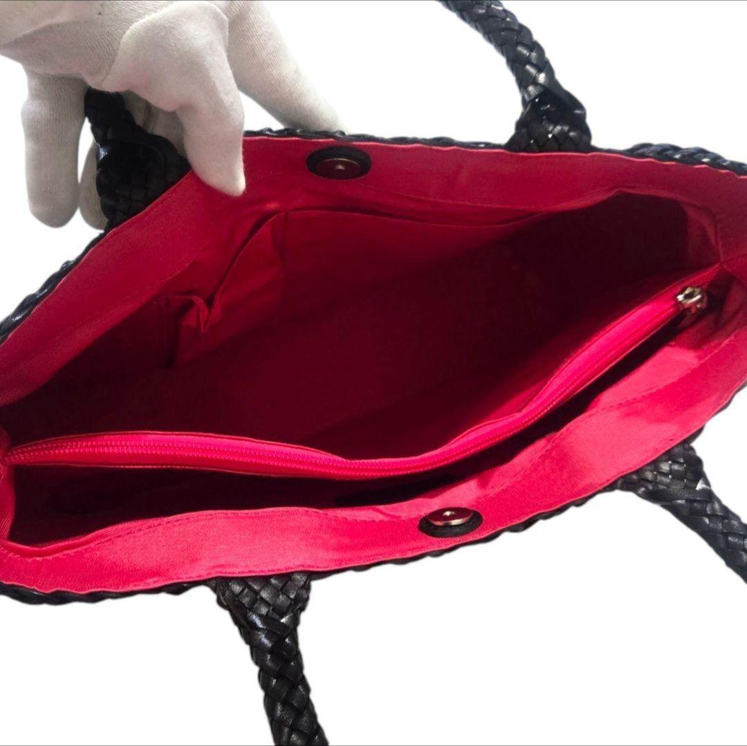 【新品】yoshie inaba 　かごバッグ　トート　ブラック　イタリア製