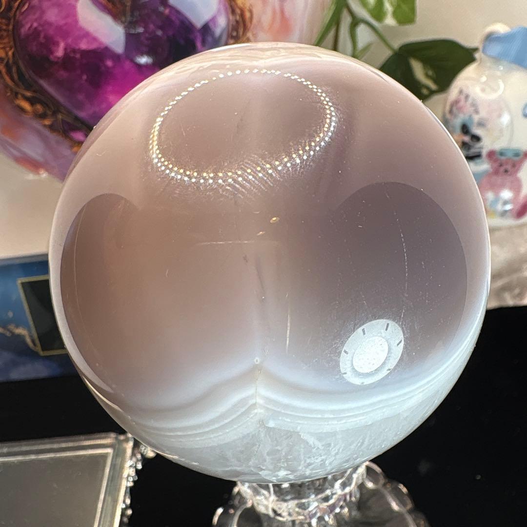 高品質 BIGサイズ♡アメジスト♡アゲート共生スフィアNo.2581