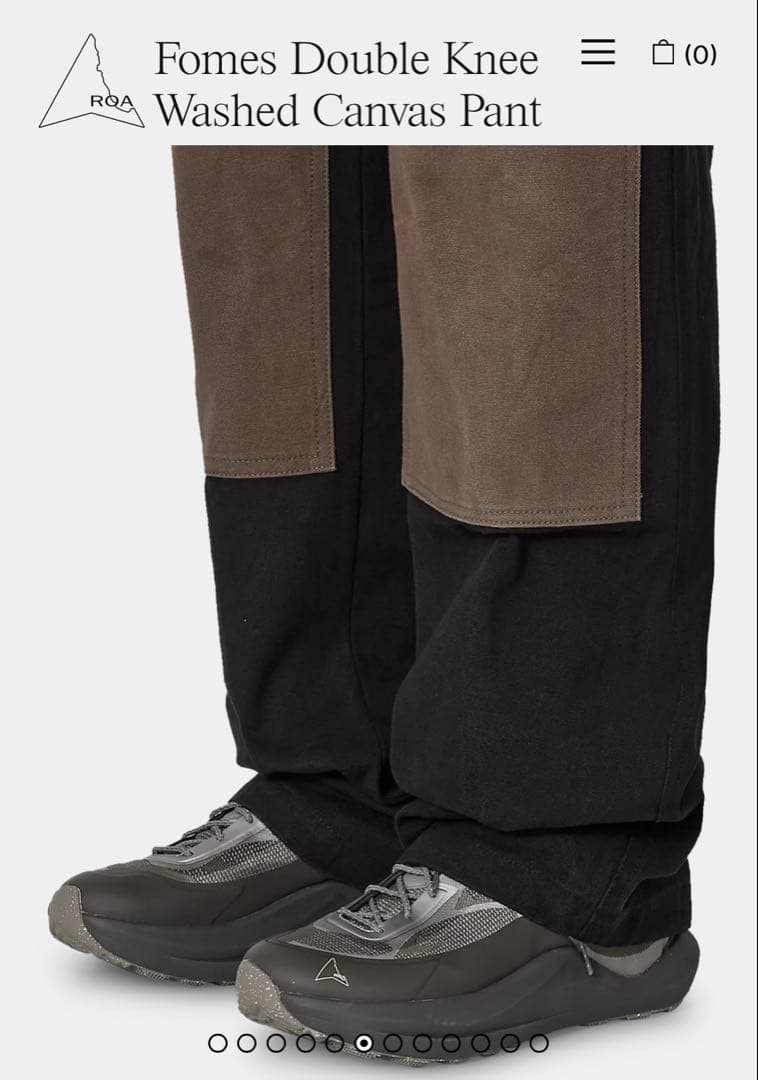 パンツ ROA Fomes Double Knee Washed Canvas Pant