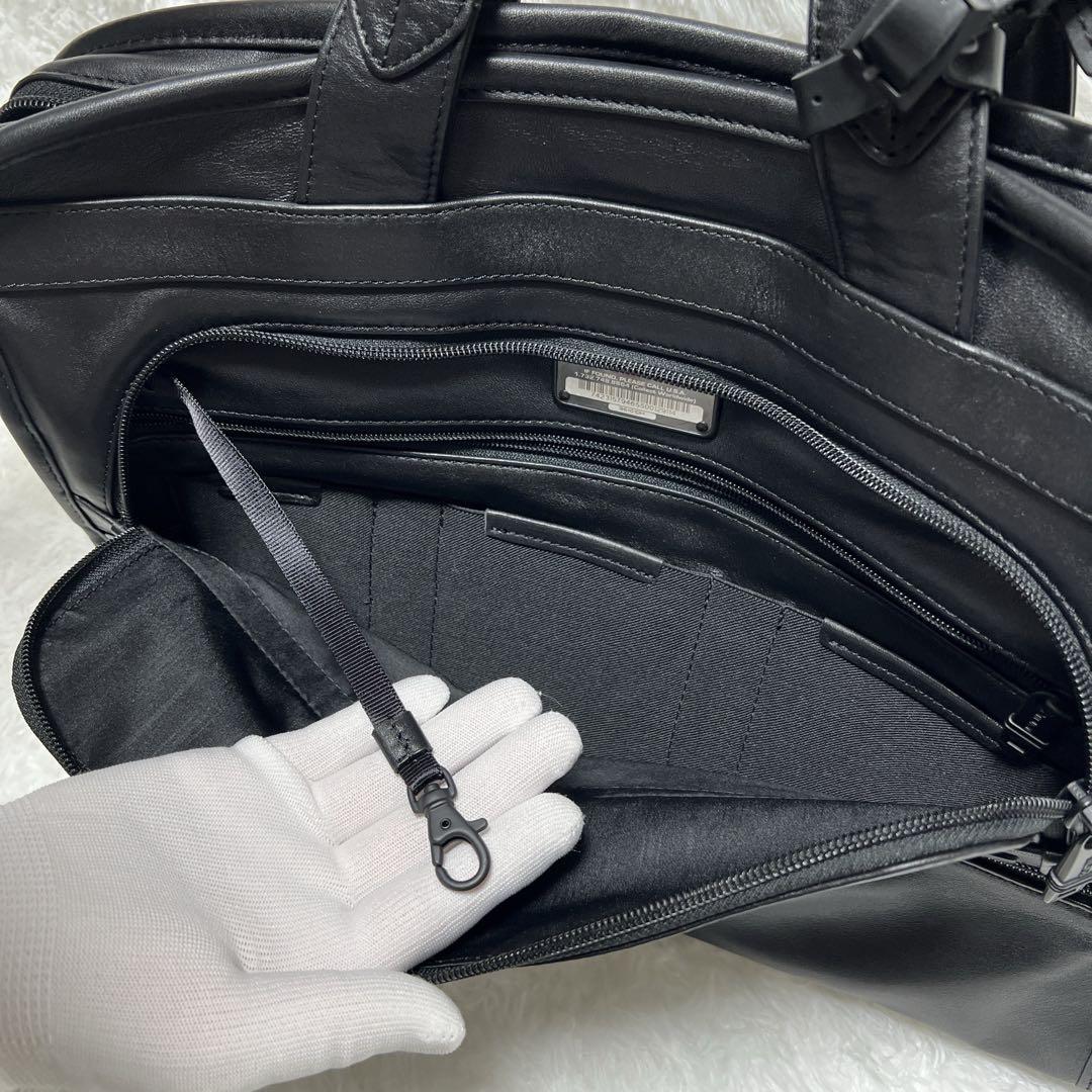 【極美品】 TUMI トゥミ オールレザー ビジネスバッグ ブラック
