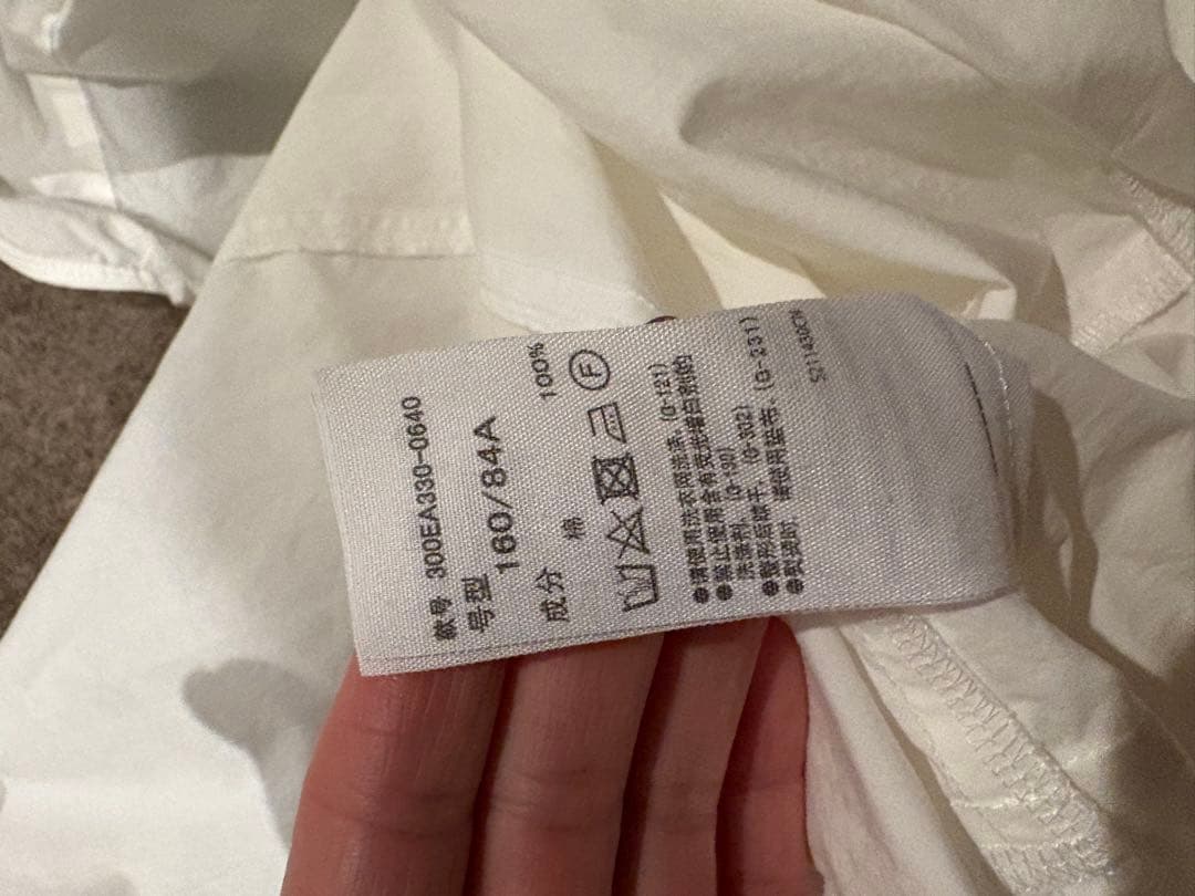 エンフォルド　ホワイト バルーンスリーブ シャツ