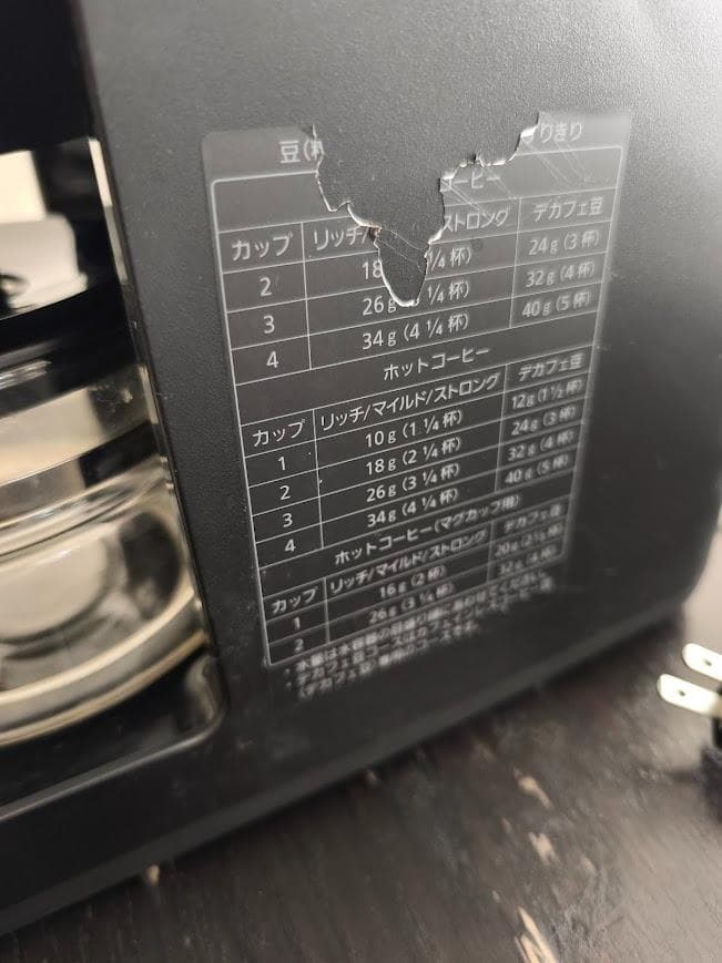 パナソニック コーヒーメーカー 全自動 ミル付き 沸騰浄水機能　NC-A58