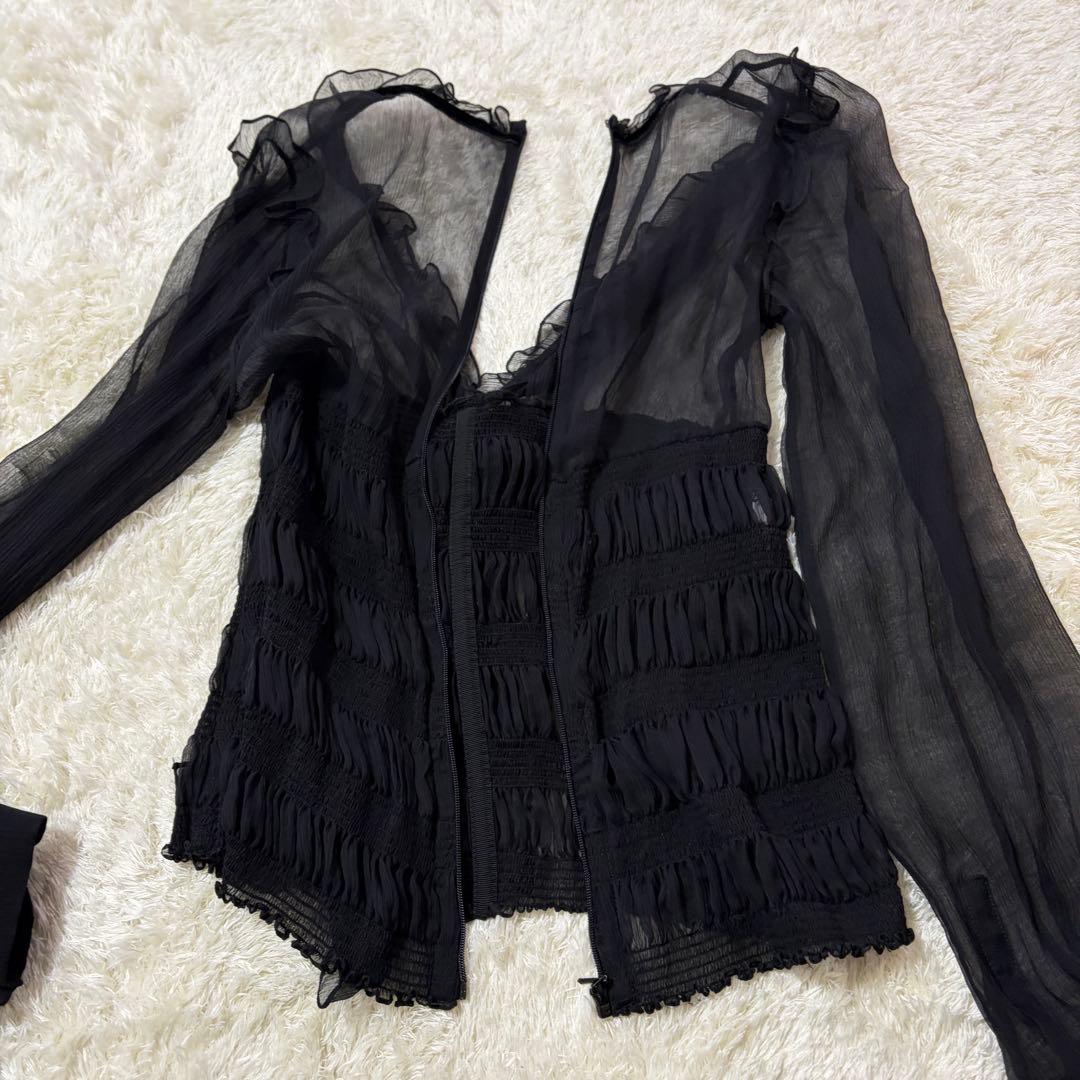 ドルチェ＆ガッバーナ ドルガバ シアー リボン マーメイド ブラウス