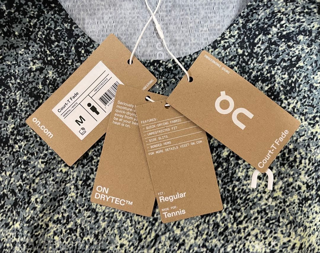 ウェア On Men's Court-T Fade Mineral | White