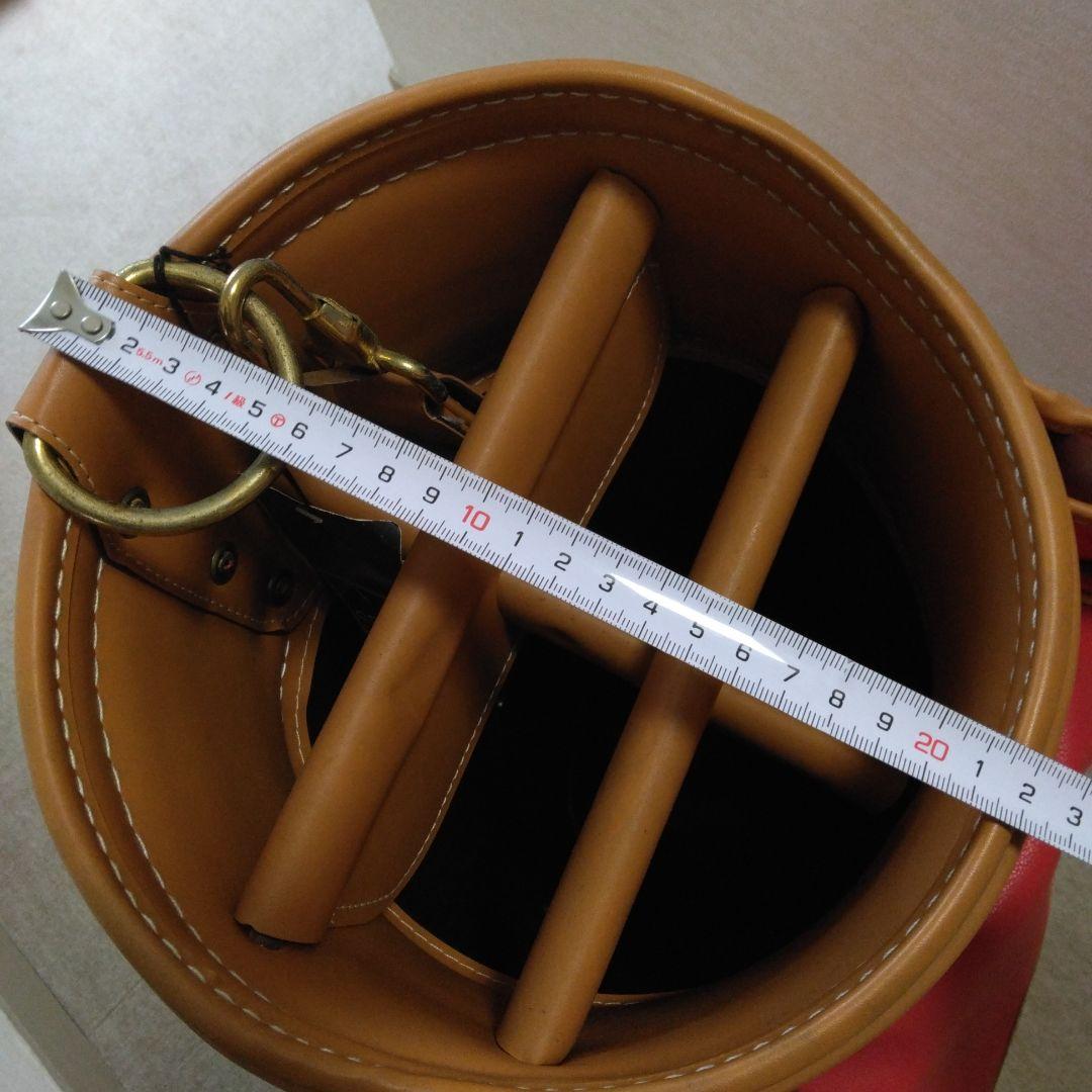 未使用　 トラサルディ ゴルフキャディーバッグ　レッド系　タグ付き