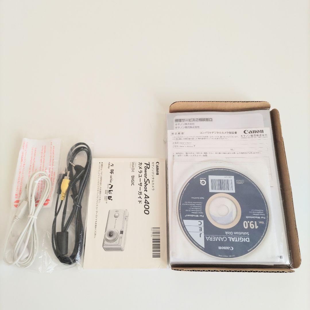 動作品 Canon デジカメ PowerShot A400 単3電池駆動