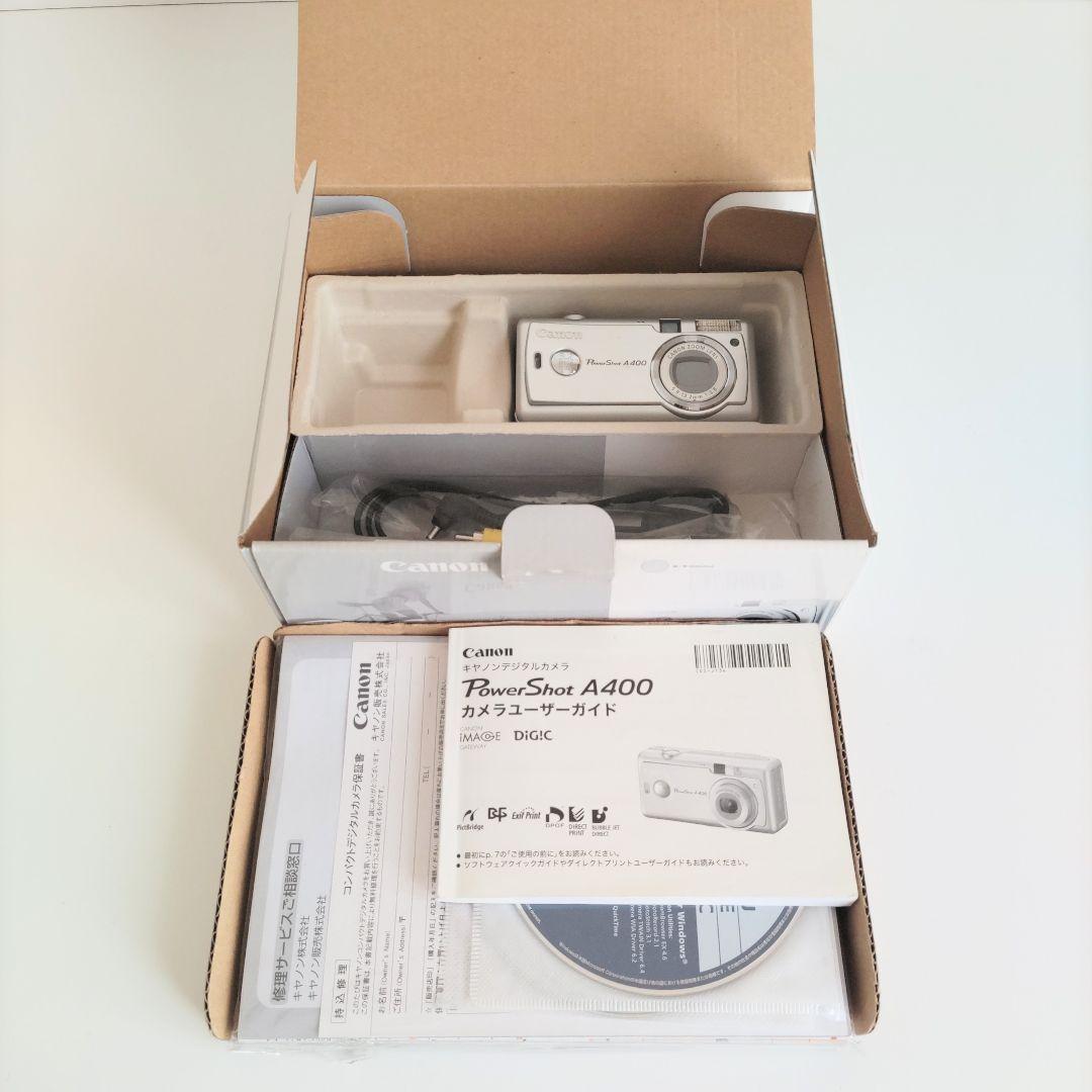 動作品 Canon デジカメ PowerShot A400 単3電池駆動
