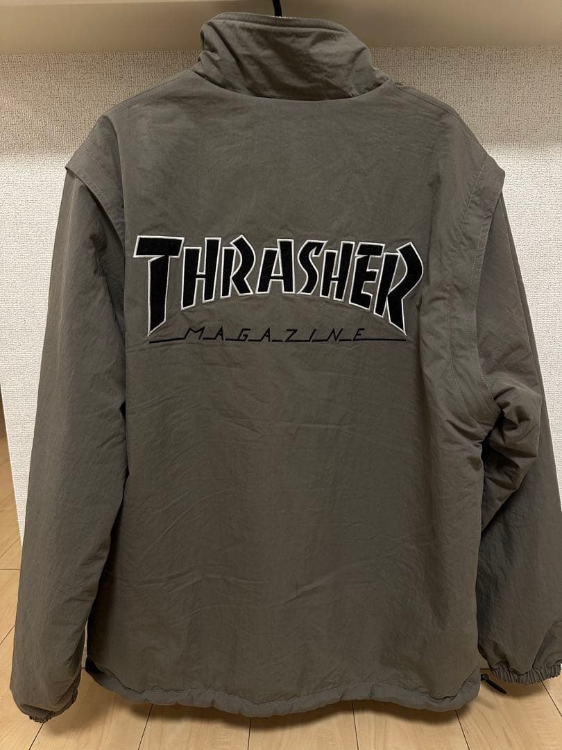 THRASHER スラッシャー ナイロン フリースジャケット 4WAY