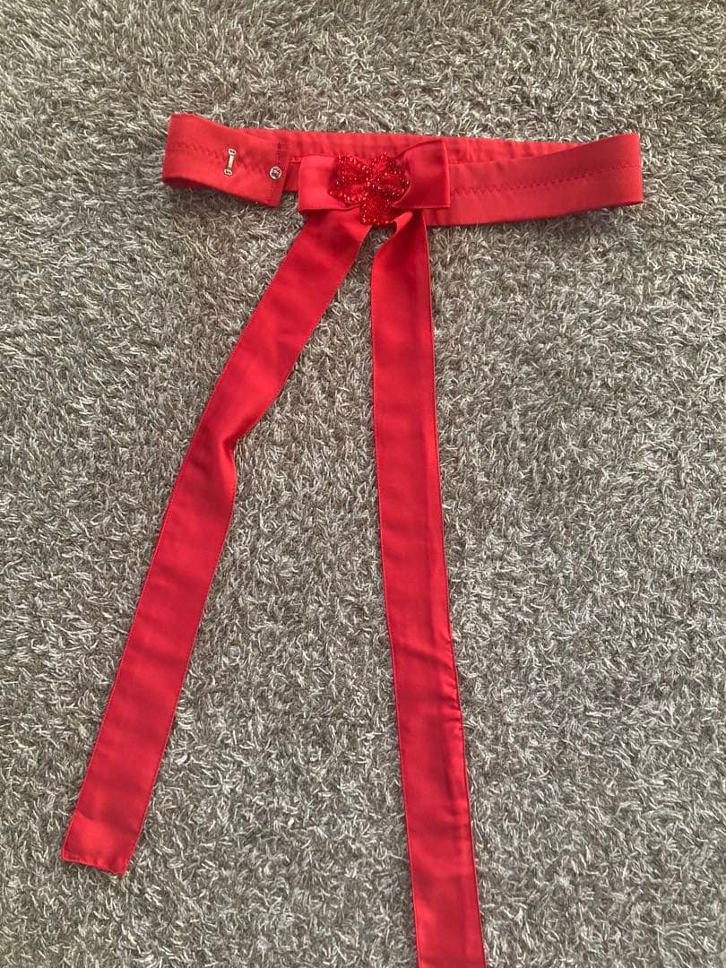 gentil 赤　ドレス　社交ダンス　スタンダード