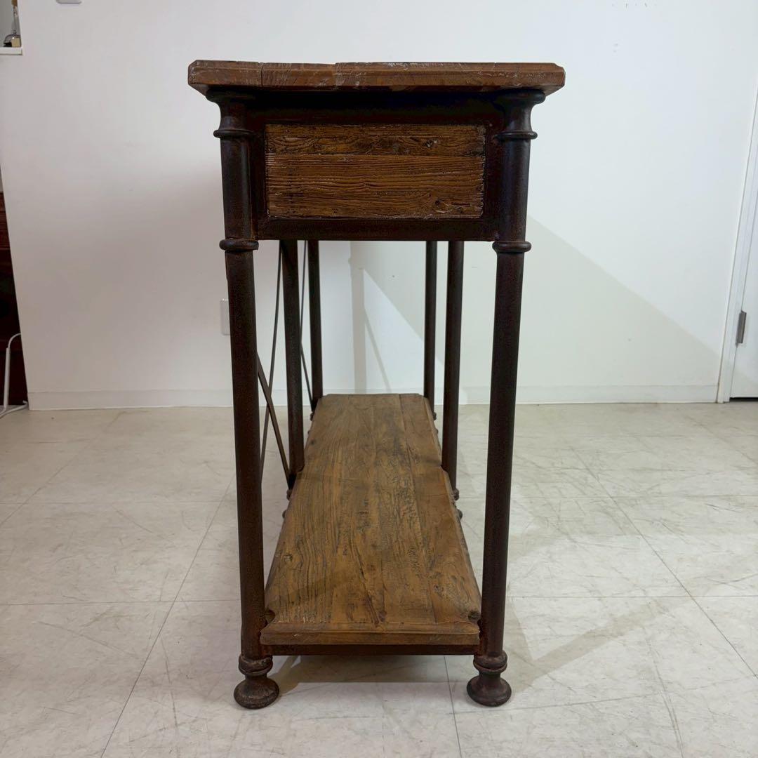 古材　コンソールテーブル　カントリースタイル　アンティーク調