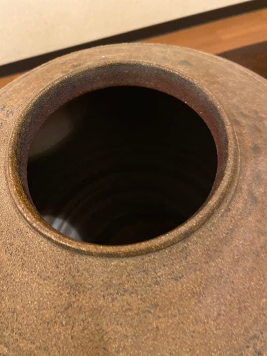 幸崎達彦　備前焼　壺　入選作品鑑定済