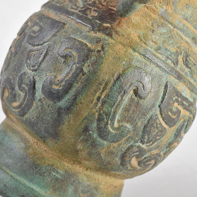 中国　古銅青銅　饕餮文　香炉　M　R8784