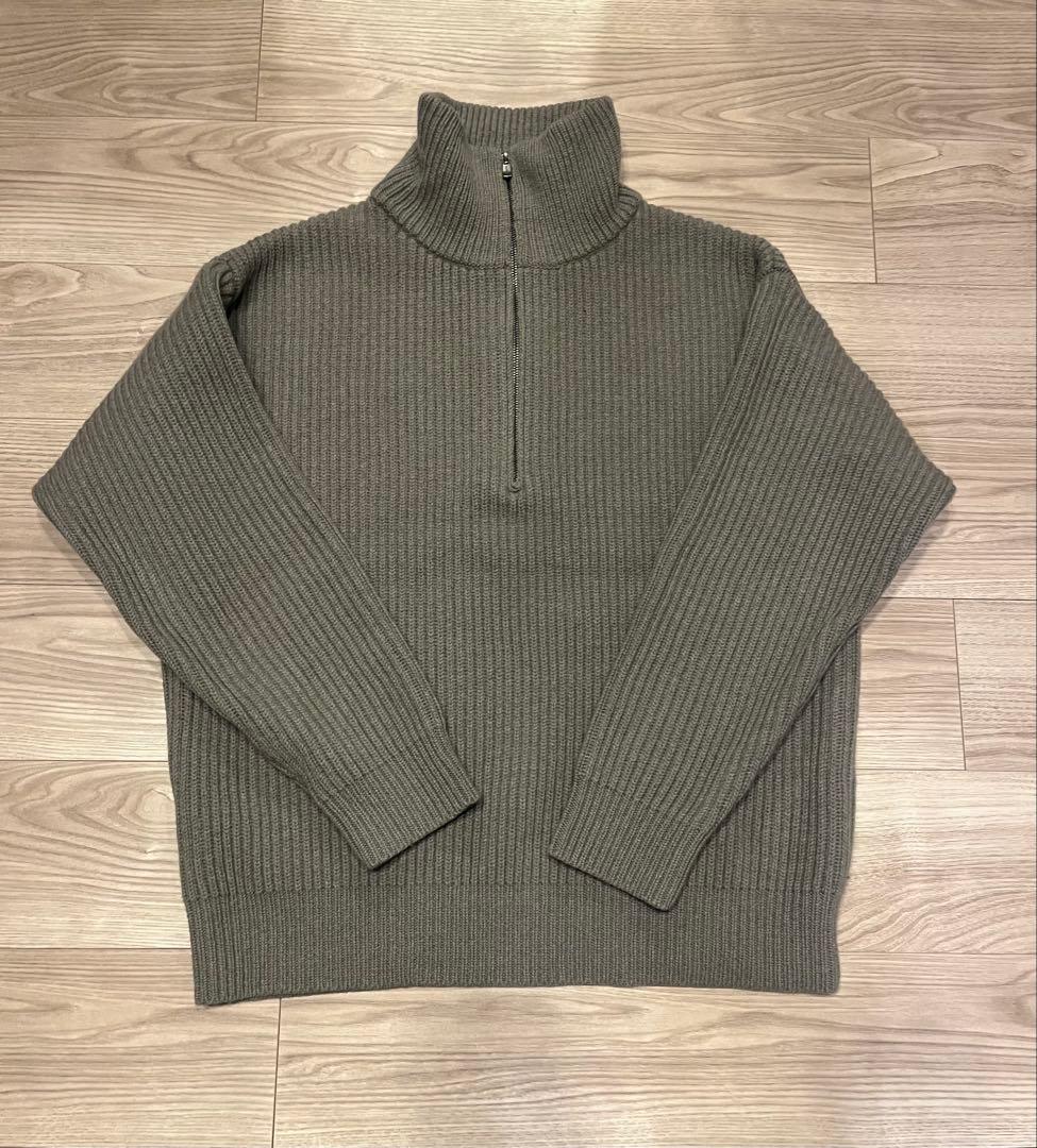 TOMORROWLAND ファインウール ハーフジッププルオーバーニット