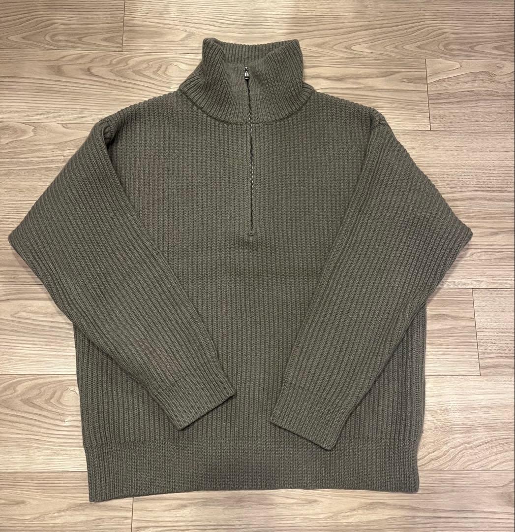 TOMORROWLAND ファインウール ハーフジッププルオーバーニット