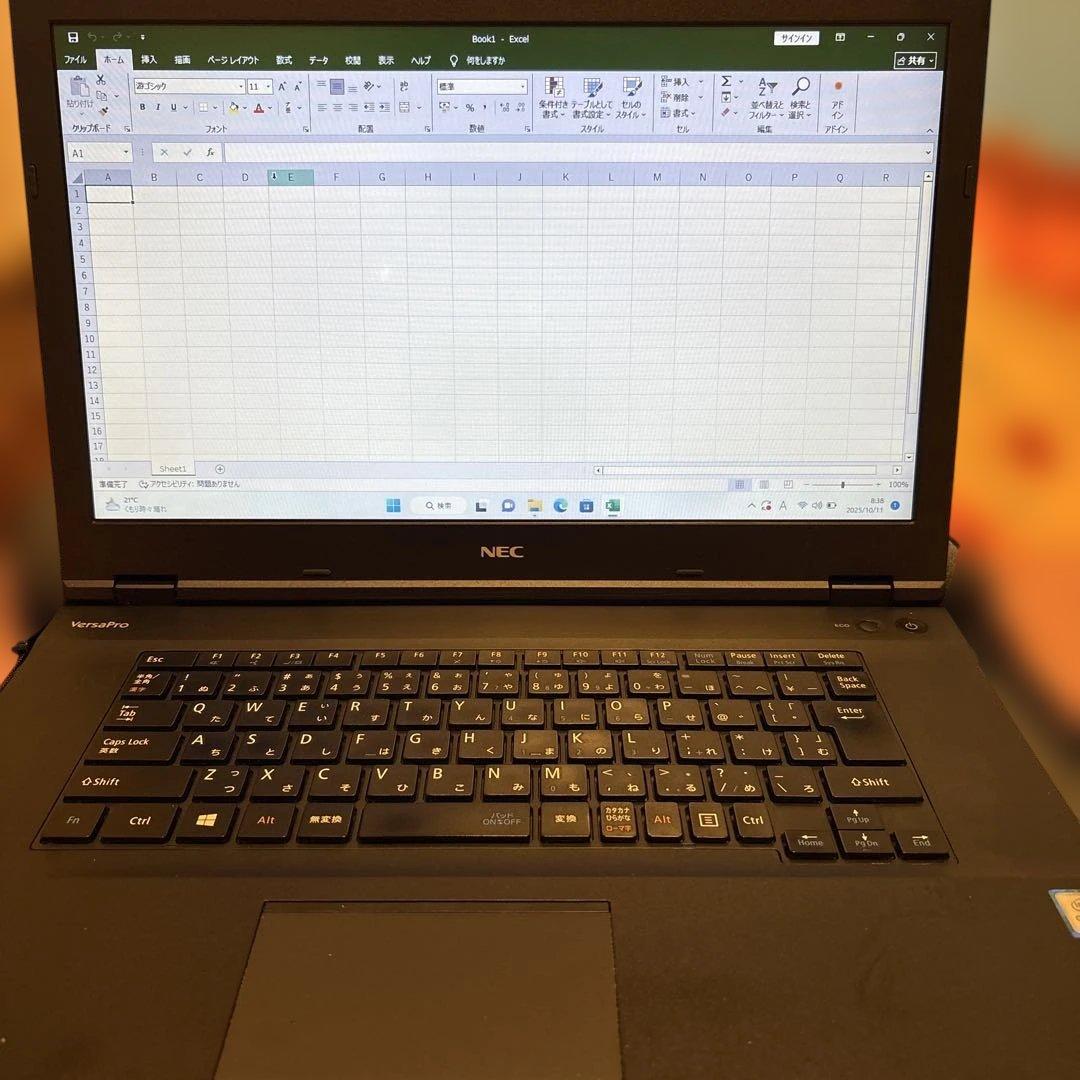 NEC ノートPC ブラック マウス・ACアダプター、（黒のカバン・DVD）付