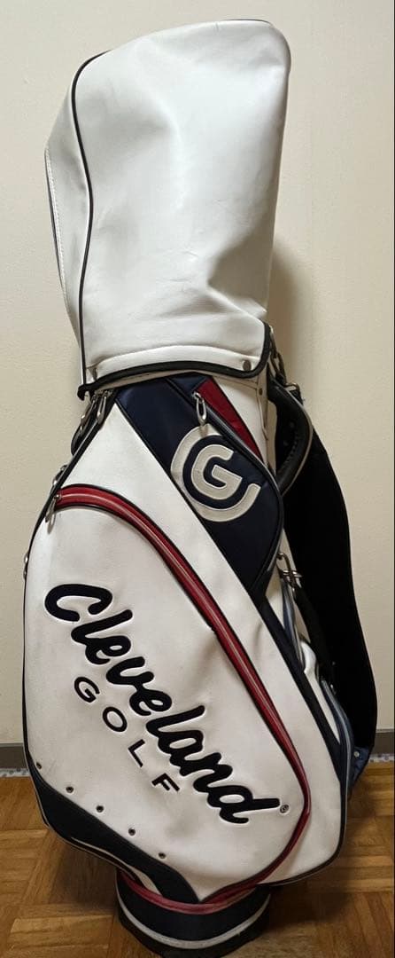 Cleveland キャディバッグ ホワイト ネイビー　クリーブランド