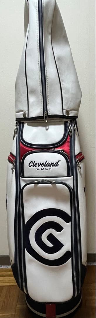 Cleveland キャディバッグ ホワイト ネイビー　クリーブランド