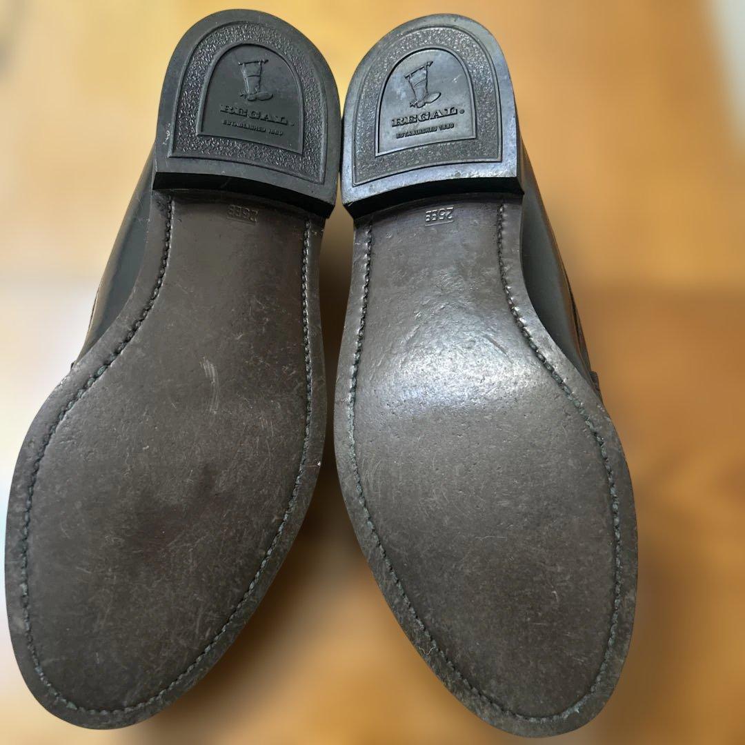 【美品】REGAL リーガル ローファー ブラック 本革 レザー 2177