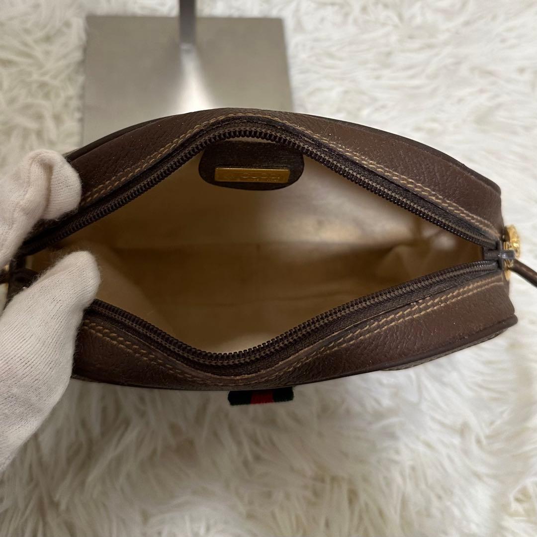 値下げ 袋付き グッチ GG 金具 レザー ショルダーバッグ シェリーライン