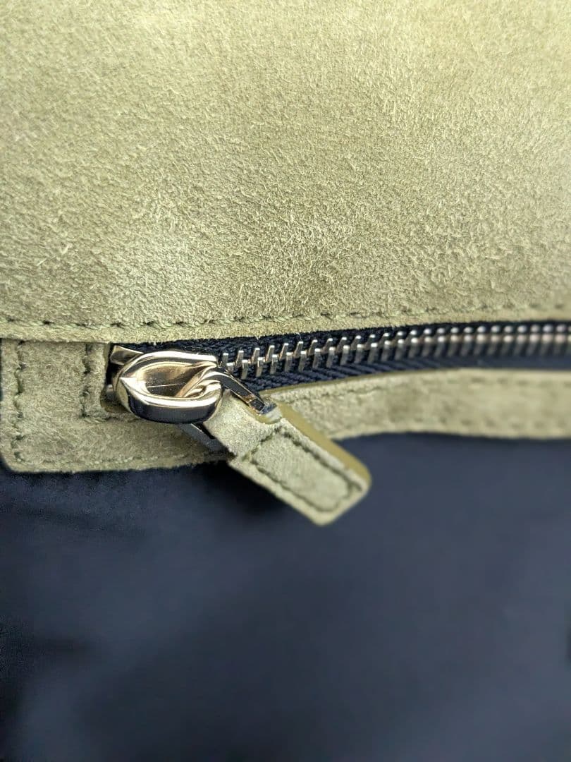 TOMASINI PARIS ワンショルダーバッグ スエード　ゴールド　イタリア