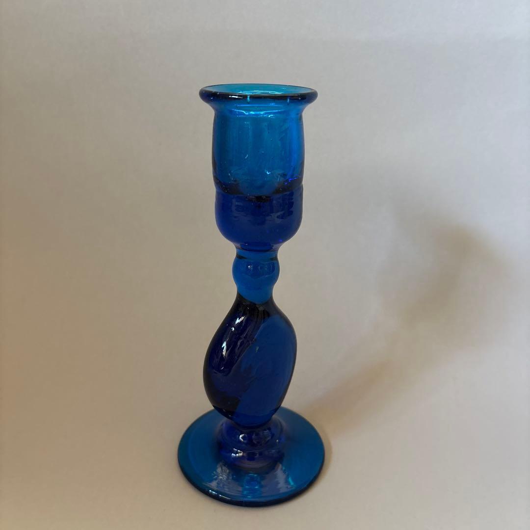 倉敷ガラス 小谷眞三 小谷真三 キャンドルスタンド 蝋燭立て 民藝