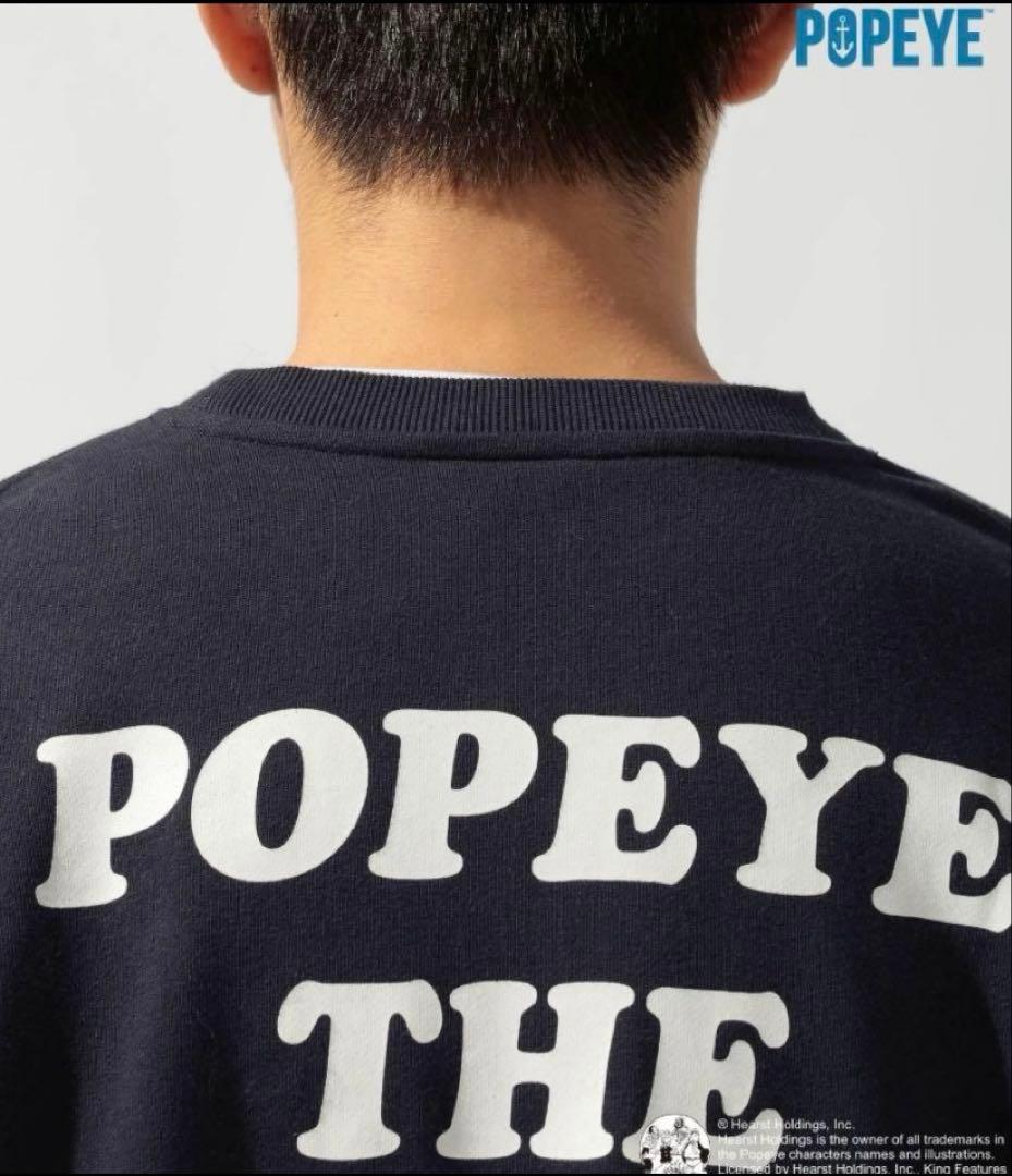 新品未使用　サイズL ユニセックスポパイ　スウェット　ネイビー