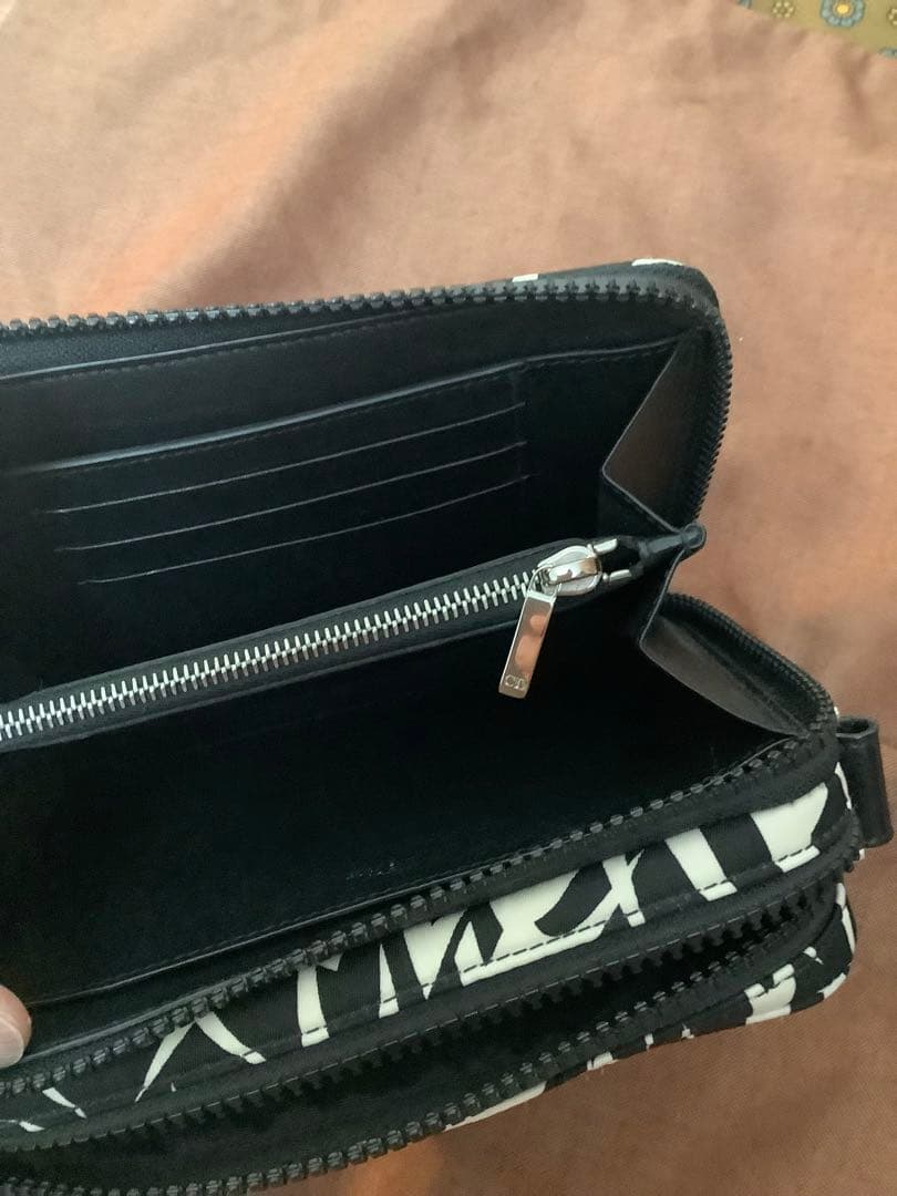 18aw Dior homme トライバル バッグ 黒×白