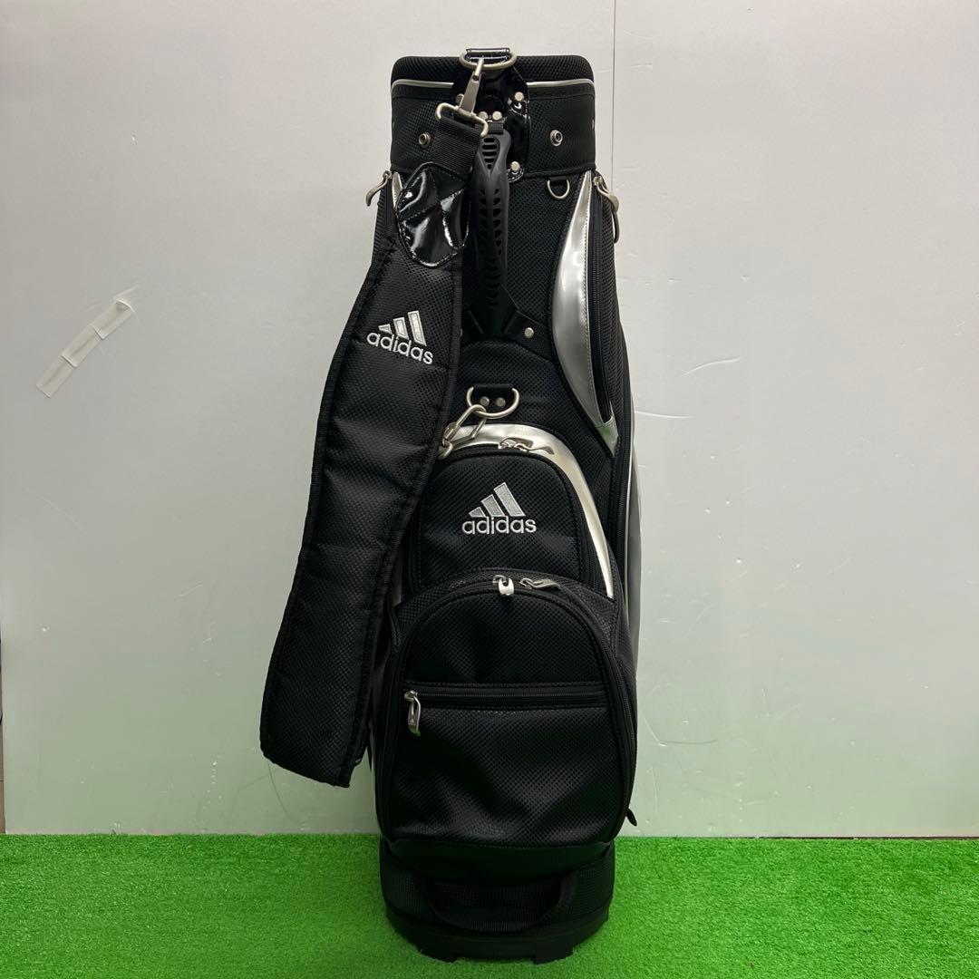 アディダス adidas ゴルフバッグ　8インチ　ブラック　メンズ　中古品