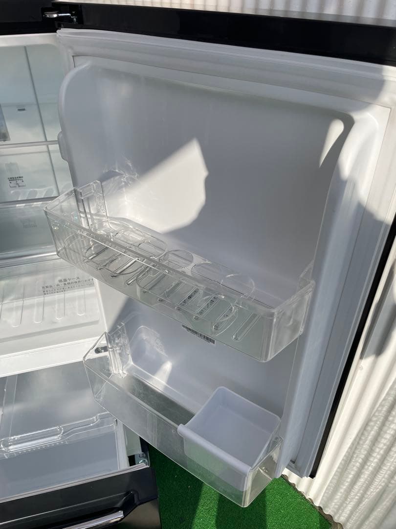 829 ハイセンス おしゃれブラック 2ドア冷蔵庫 一人暮らし 単身 取説付き