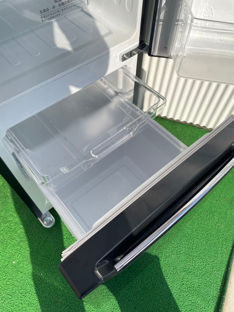 829 ハイセンス おしゃれブラック 2ドア冷蔵庫 一人暮らし 単身 取説付き