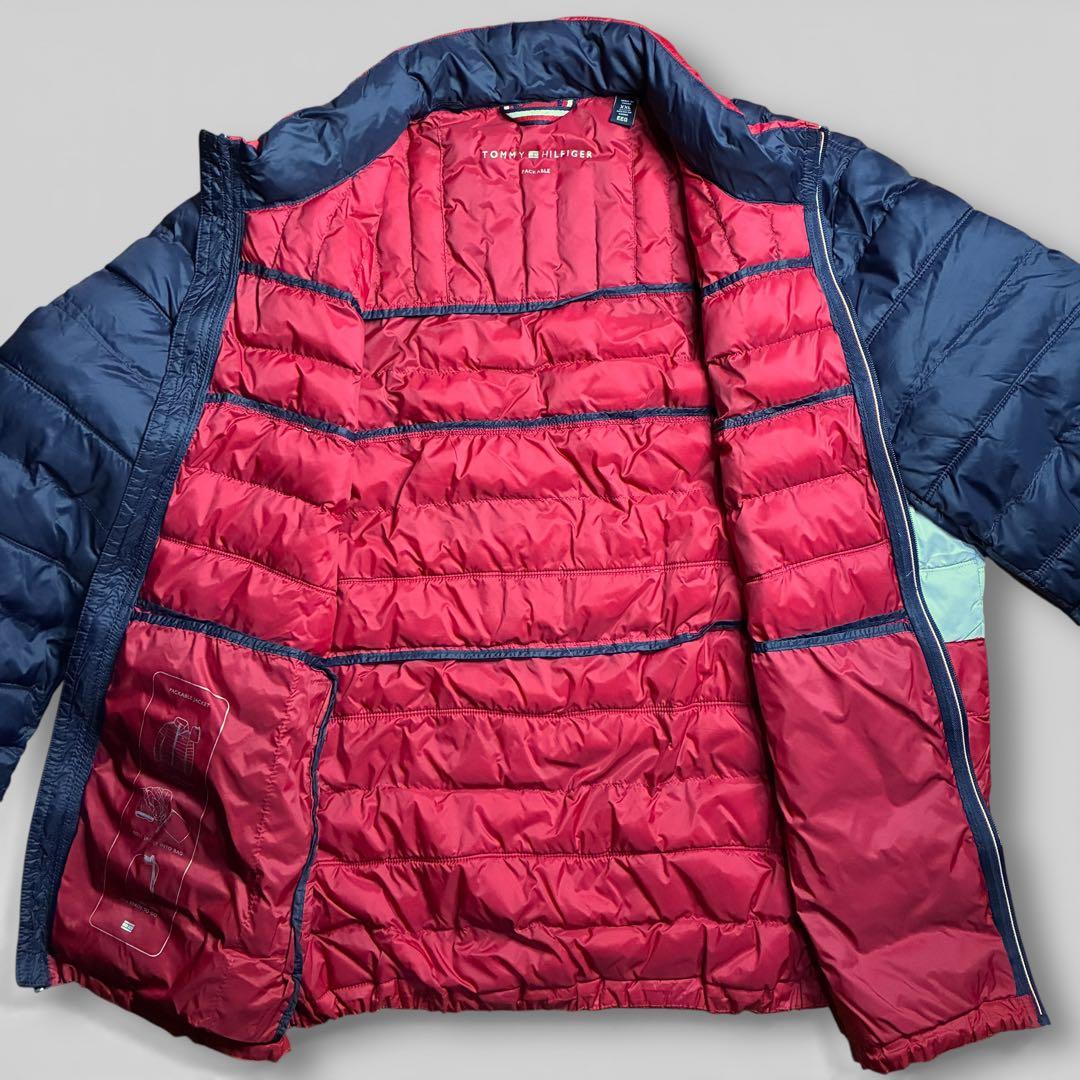 【極美品】トミーヒルフィガー パッカブル 中綿ジャケット トリコロール 軽量