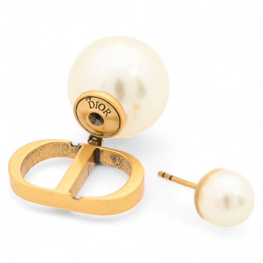 ディオール ピアス パール ロゴ 片耳 Bランク di3706cc
