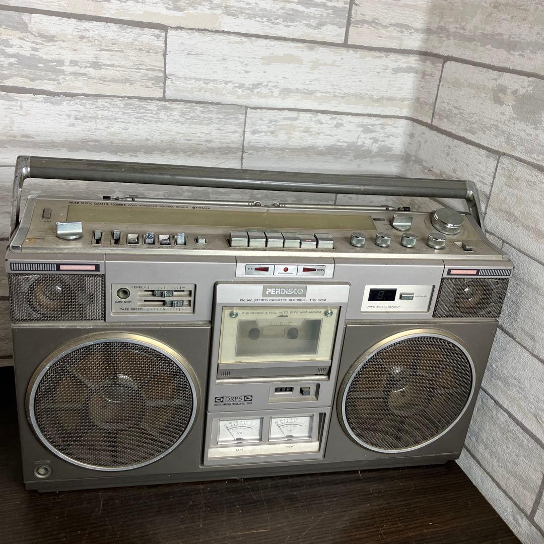 日立 ラジカセ　TRK-8280 希少　昭和レトロ