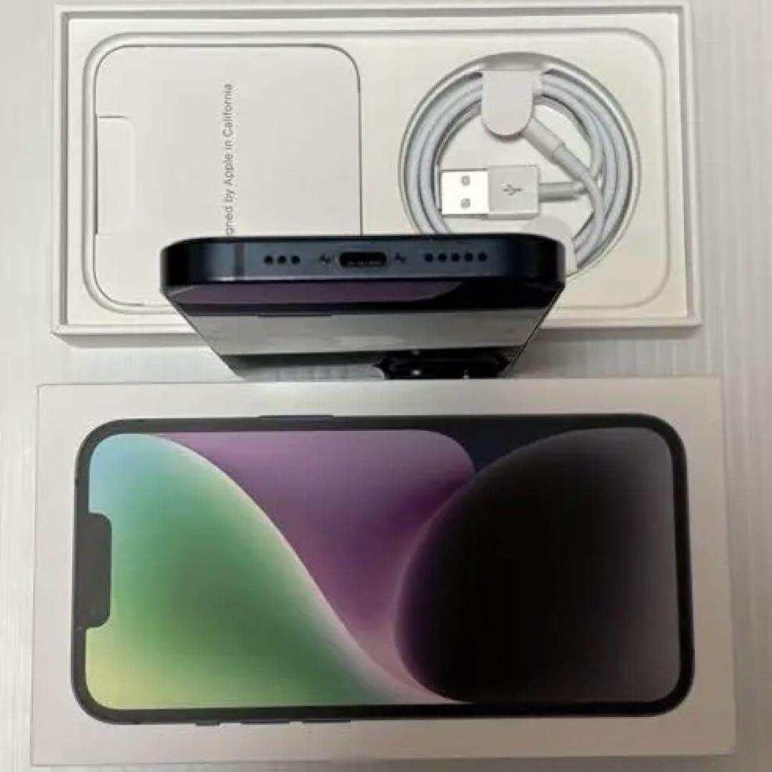 バッテリー最大容量100% iPhone14 128GB SIMフリー 本体