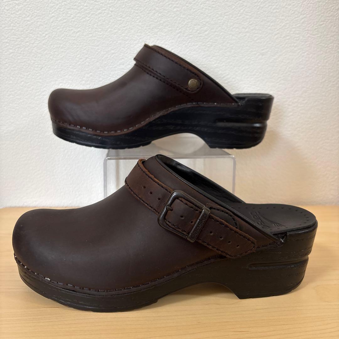 美品✨dansko ダンスコ　ブラウン　サボサンダル　ingrid イングリッド