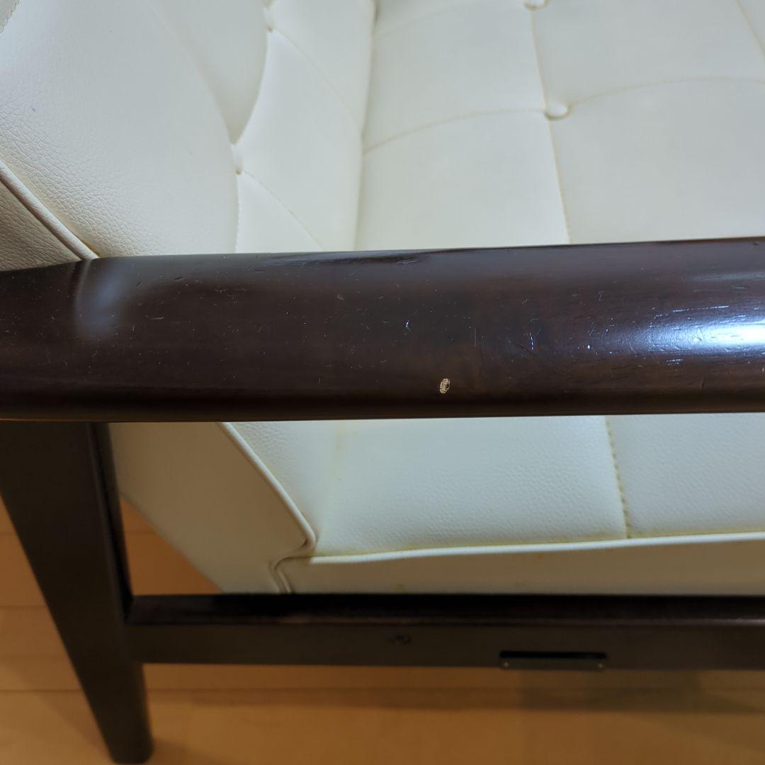 【KP】カリモク60 Kチェア 2シーター アイボリー