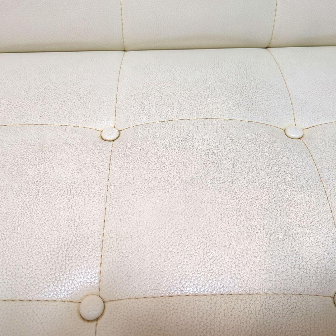 【KP】カリモク60 Kチェア 2シーター アイボリー