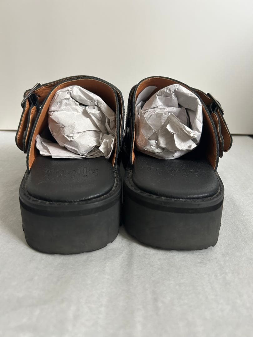 molle shoes 黒 サボ・クロッグサンダル ストラップ付