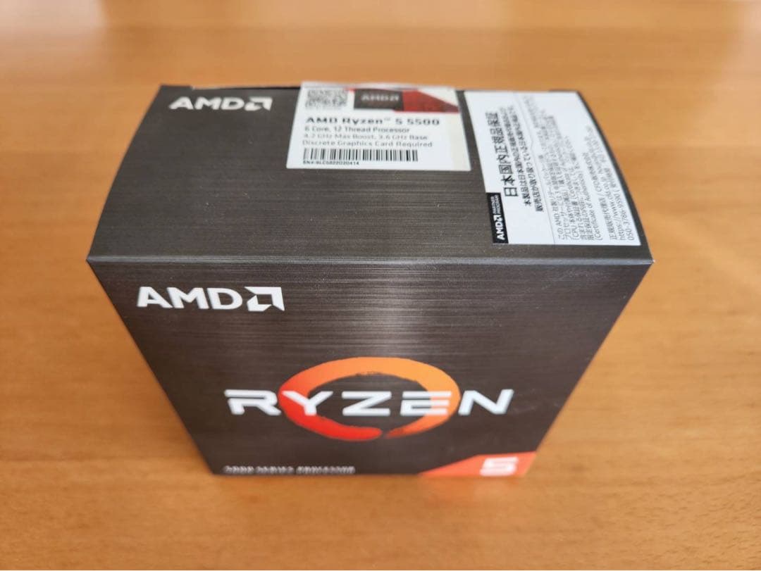 AMD Ryzen5 5500 BOX　美品