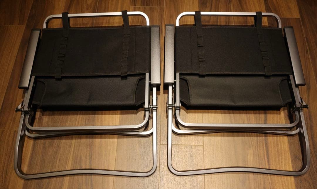 1度使用のみゼインアーツ LADE CHAIR レードチェアブラック 2脚セット