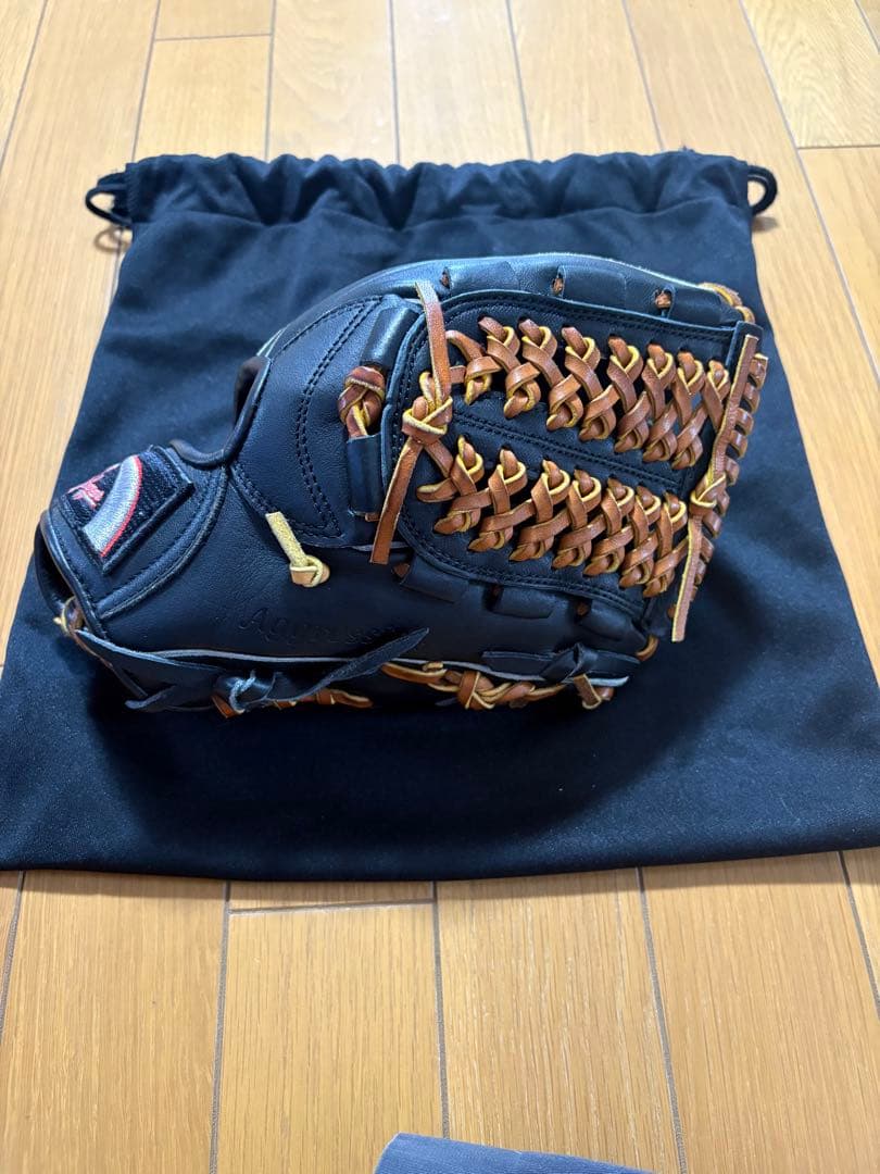 久保田スラッガー軟式内野手用グローブ KSN-L7S 黒 湯揉み型付済 未使用品