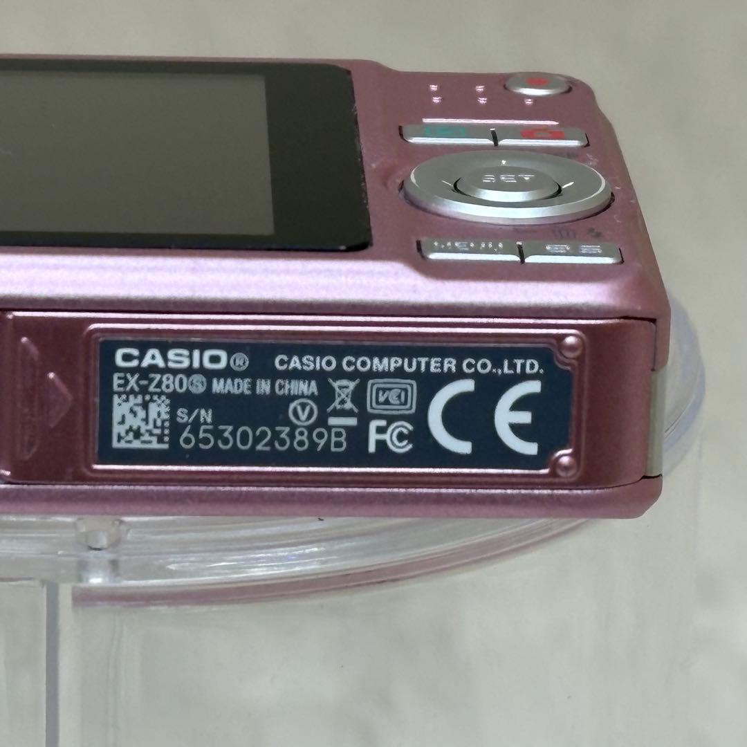 CASIO カメラ　エクシリム　EX-Z80 充電器　ピンク　コンデジ　動作品