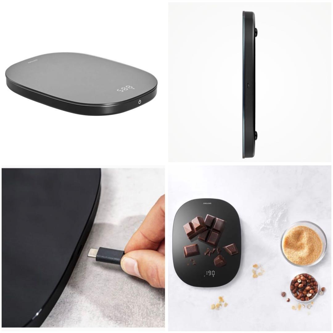 日本未発売＊ Zwilling デジタル キッチンスケール　充電式 最大10kg