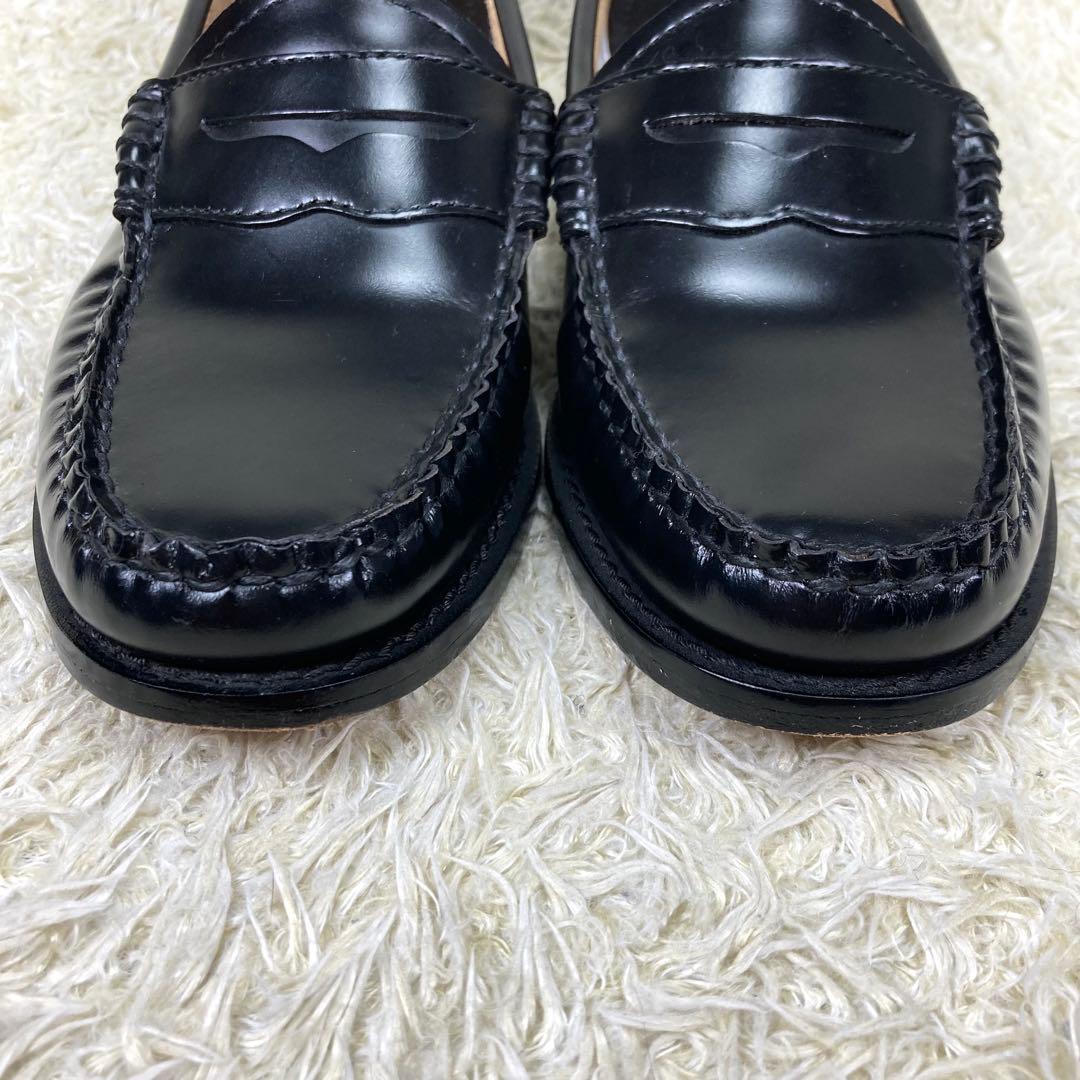 『未使用級』G.H.BASS ローファー 革靴 ブラック レザー 24.5