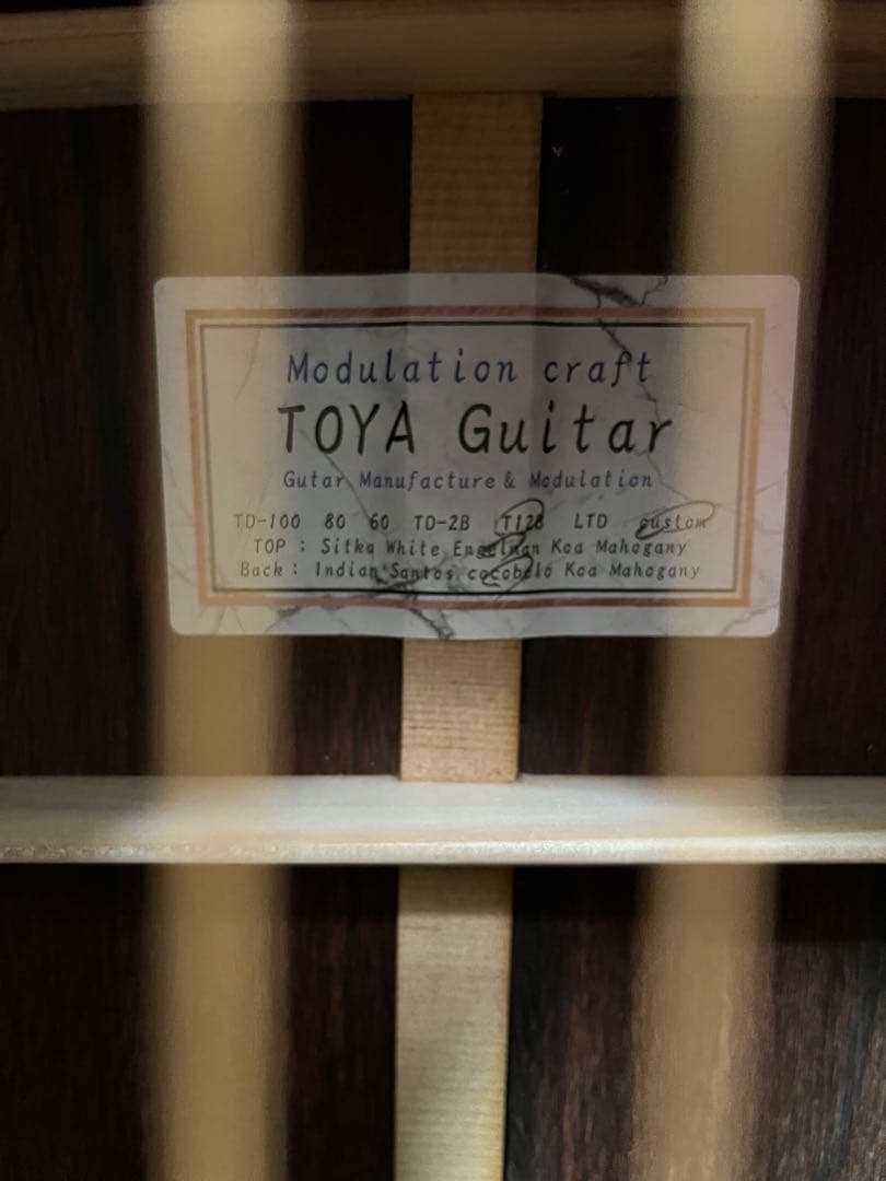 Toya ギターT12Bココボロ　オーダーメイド